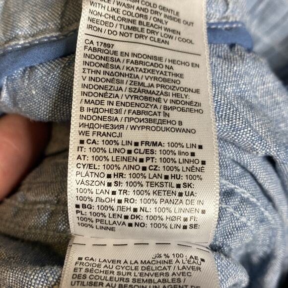 Athleta Cano Linen Jogger Pant in Blue - Picture 7 of 8